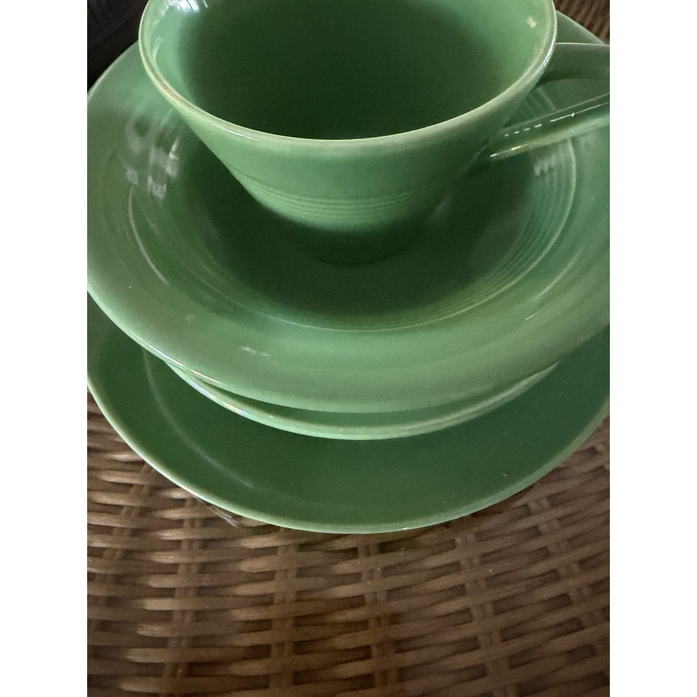 4 Vintage Harlequin Demitasse Cup Saucer Set BOWL SALAD PLATE SET